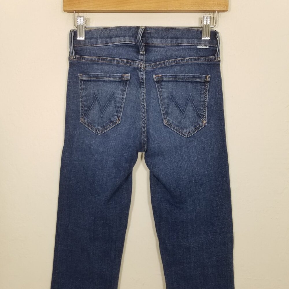 Mother Rascal Ankle Snippet Stretch Jeans Blue Si… - image 7
